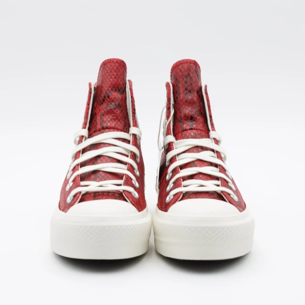 Converse Chuck‎ Taylor All Star Snakeskin Print Women's Shoes Red/Black Size 7.5 - Picture 7 of 11